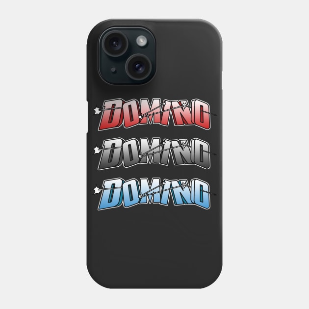 Domino - (Red, White & Blue) Phone Case by finnyproductions