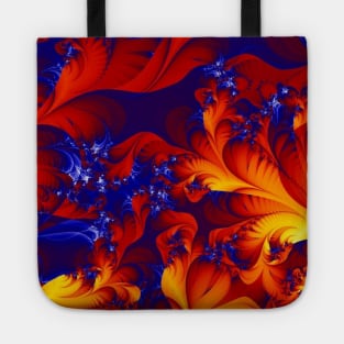 red, blue and yellow Tote