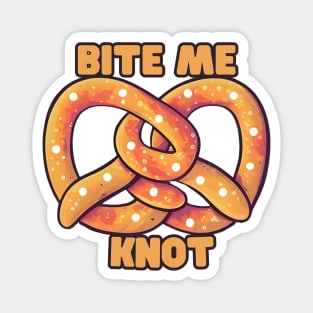 pretzel Bite Me Knot Magnet