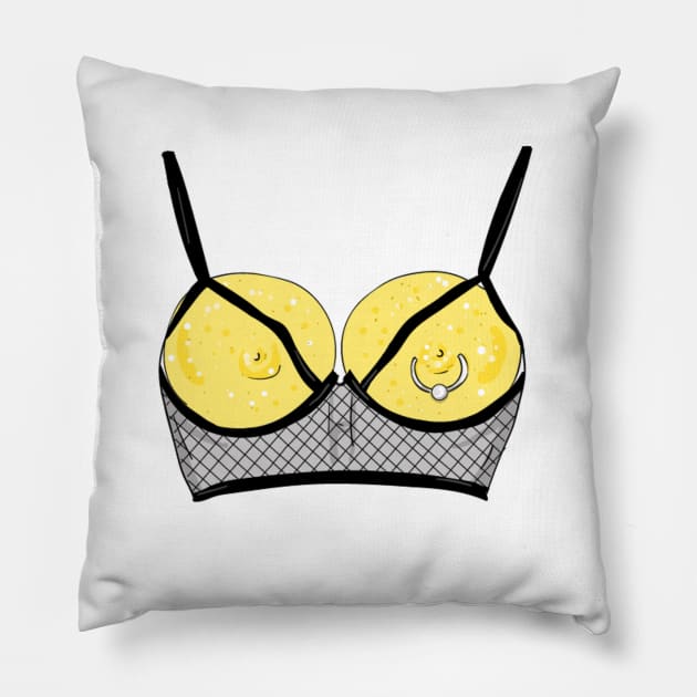 Pierced Lemons Pillow by SassySavage