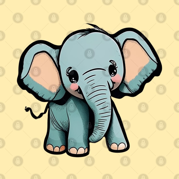 BABY ELEPHANT #1 by RickTurner