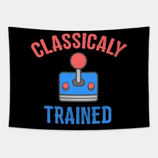 Classicaly Trained Gamer Colorful Creative Design. Tapestry