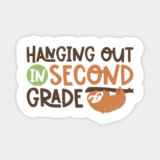 Hanging Out in Second Grade Kids School Back to School Funny Magnet