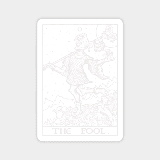 The Fool Tarot Card - Gothic Court Jester Magnet