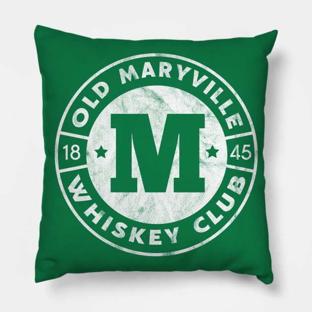 Old Maryville Whiskey Club - whiteout Pillow by The Maryville Store