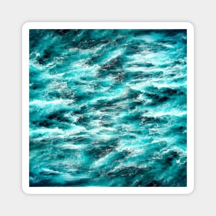 Blue Ocean Patterns Magnet