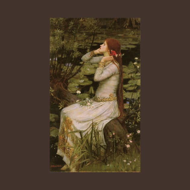 Ophelia (aka By The Pond) by John William Waterhouse by MasterpieceCafe