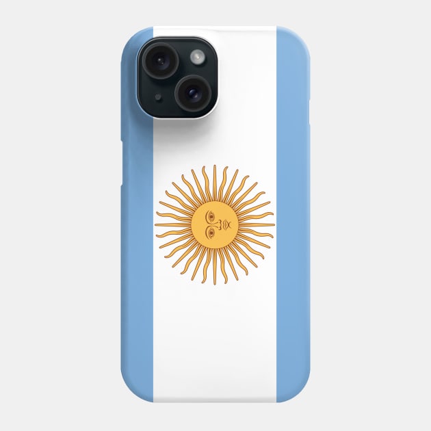 Flag of Argentina Phone Case by Bravuramedia