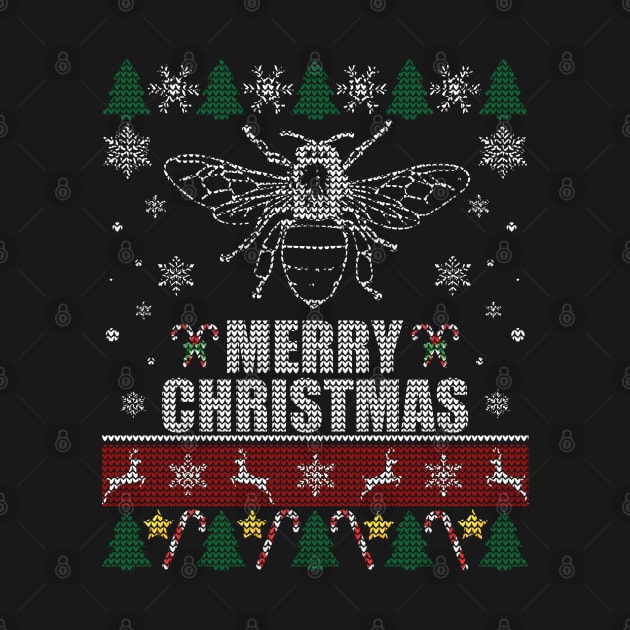 Honey Bee Beekeeper Christmas by Sleazoid