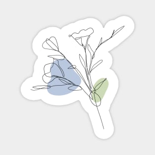 Blue Flower Magnet
