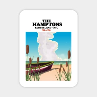 The Hamptons Long island NYC, travel poster. Magnet