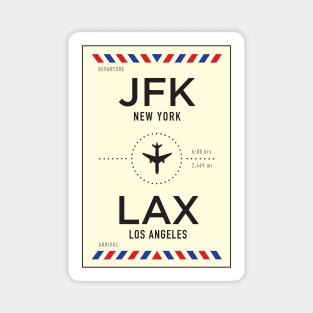 JFK to LAX Airport / New York to Los Angeles Magnet