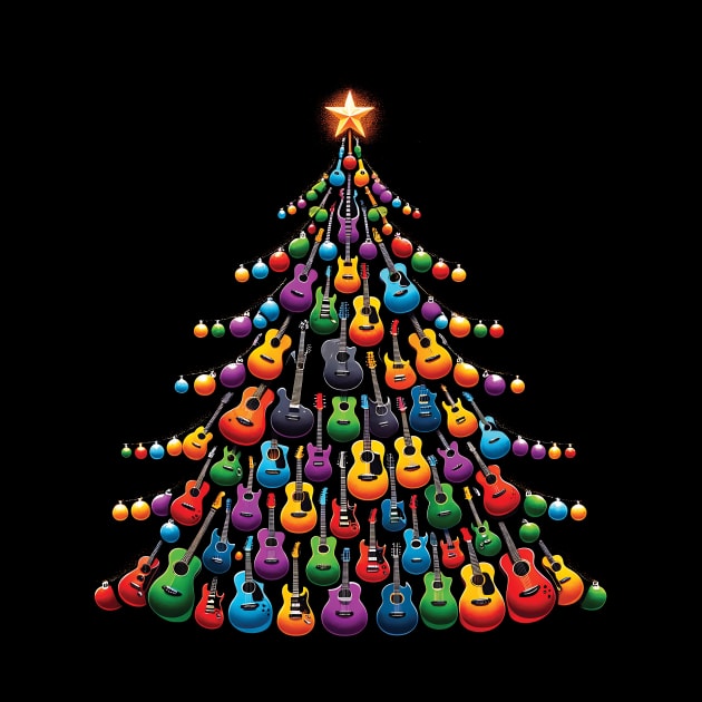 Guitar Christmas Tree by ladonna marchand