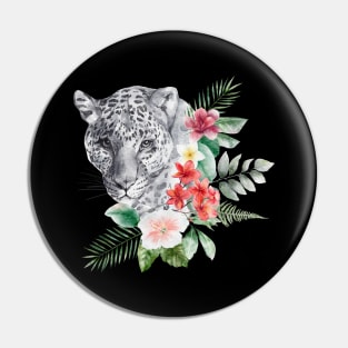 Floral Wild Tiger Animal Spirit Costume Wildlife Rescue Pin