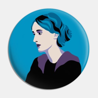 Writer Virginia Woolf Pin