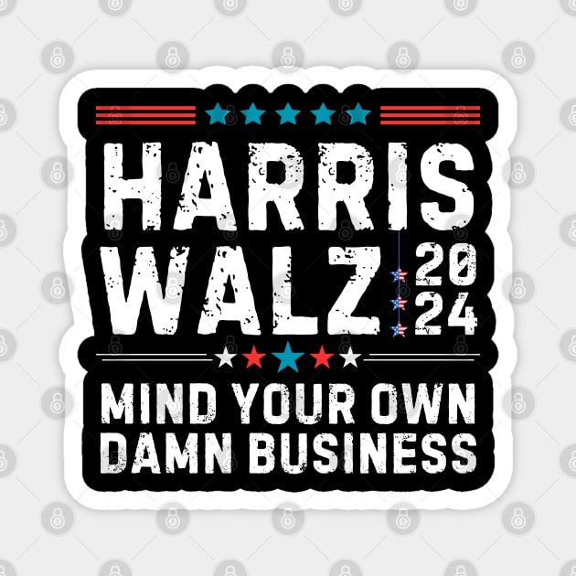 Harris Walz 2024 Magnet by The WYLD Tribe