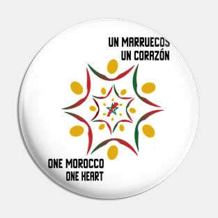 Proud Morocco Flag Gift Moroccan Lovers For Men's Women's Pin