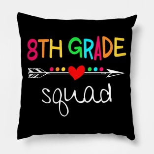 8th Grade Squad Eighth Teacher Student Team Back To School Shirt Pillow