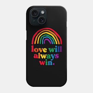 Love will win Pride kid child LGBT Phone Case