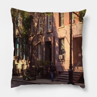 West Village, Residential Buildings Architecture Manhattan, NYC Pillow