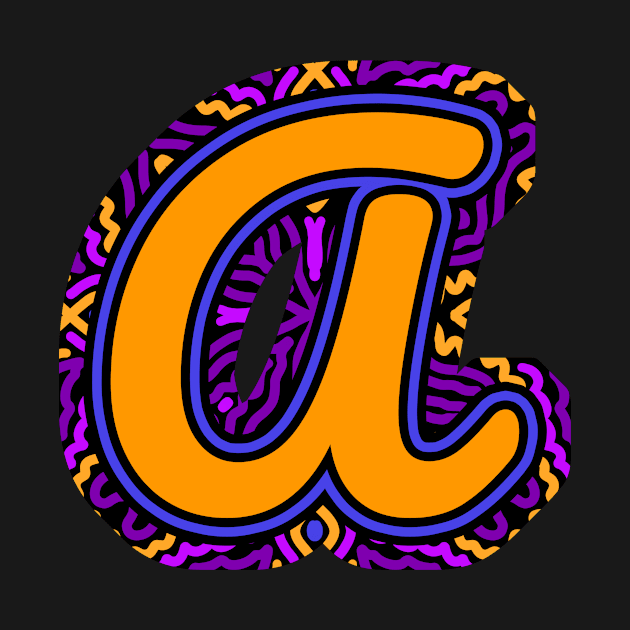 Letter A Initial by Inkpence