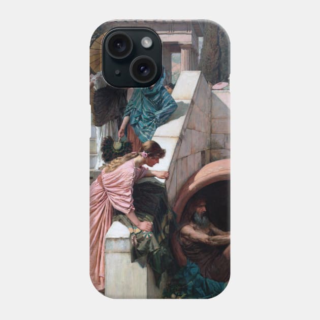 Diogenes by John William Waterhouse Phone Case by Classic Art Stall