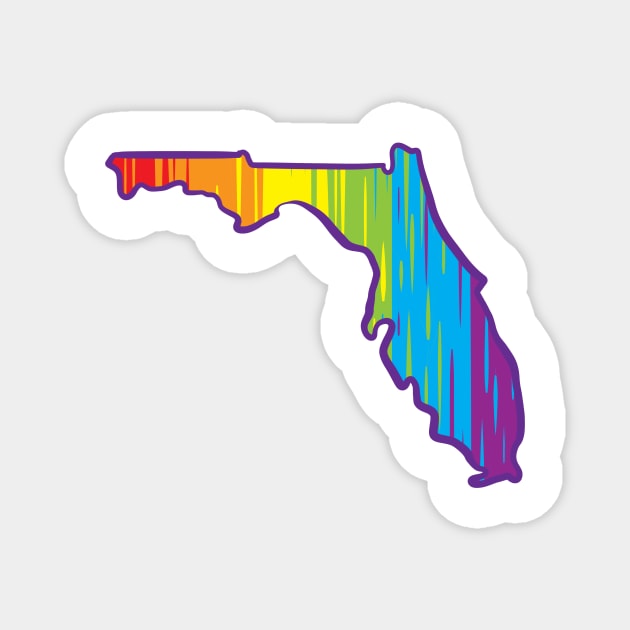 Florida Pride Magnet by Manfish Inc.