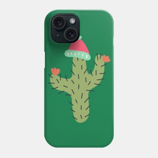 Winter Cactus Wearing Beanie Hat Phone Case