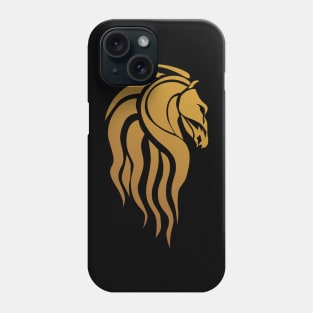 GYPSY VANNER HORSE IN GOLD SILUET Phone Case