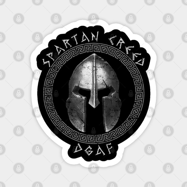 The Spartan Creed Magnet by 8 Fists of Tees