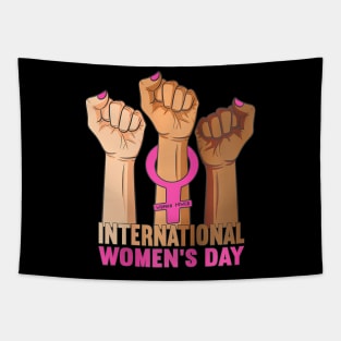 Happy Womens Day 8 March 2024 International Womens Day Tapestry