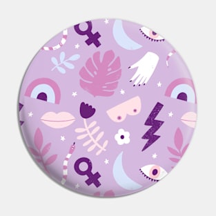 Feminist Pattern Pin