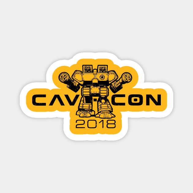 CAV-CON 2018 BLACK Magnet by Talon Games