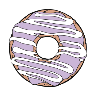 Purple Donut, Doughnut, Icing, Frosting, Glaze T-Shirt