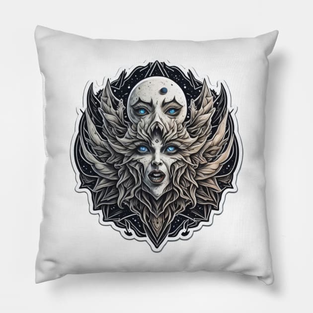 Pale creature Pillow by Virshan