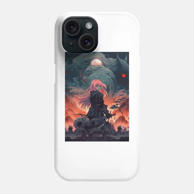 Dark Fantasy Anime Phone Case by Nenok