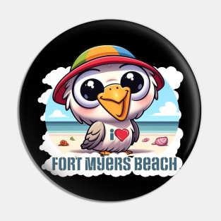 Pelican Love Fort Myers Beach Pin