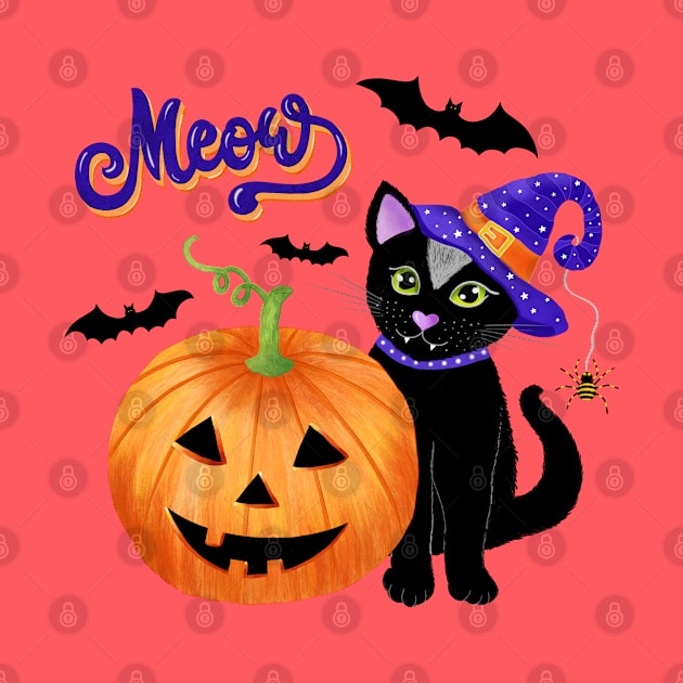 Halloween Cat by CalliLetters