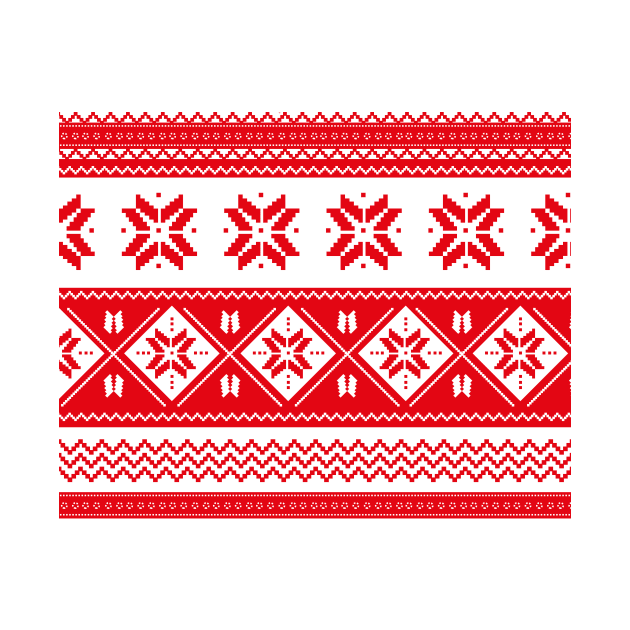 Xmas Sweater Norwegian pattern Norway Cozy by nanaminhae