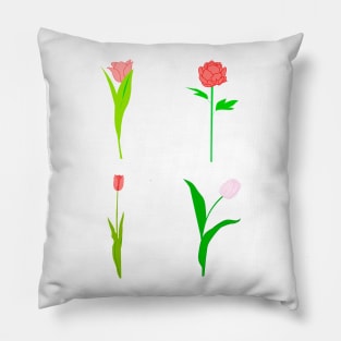 Spring flowers tulip Pillow