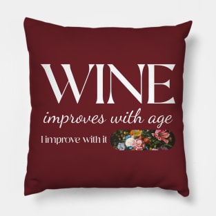 Wine Lover Wine Drinker Pillow