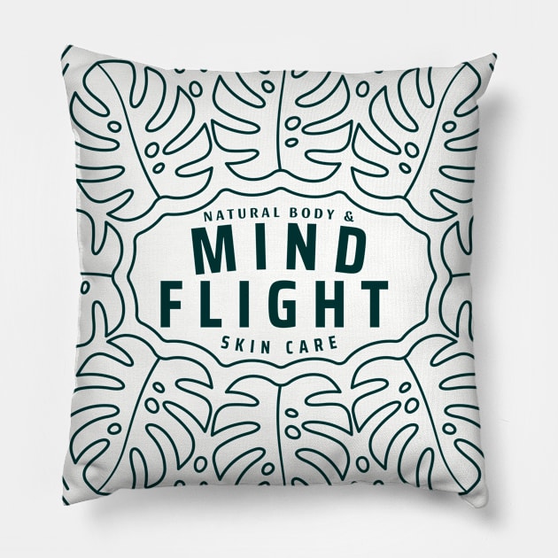 Mind Flight Leaf Cluster Pillow by mindflightco