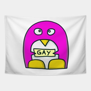 gay penguin Tapestry