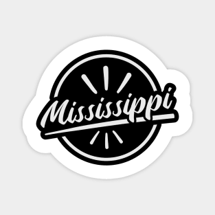 Mississippi States Lettering Magnet