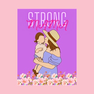 strong mama(purple) T-Shirt