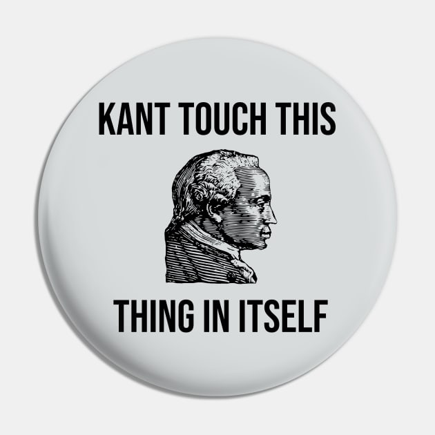 Funny Immanuel Kant Philosophy Teacher Student Gift Pin by TheCreekman