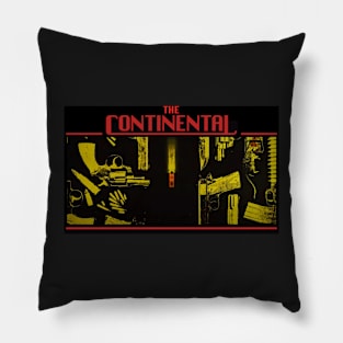 continental series john wick world graphic design illustration Pillow