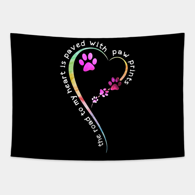 Dogs always fill the human's heart with love Tapestry by TeeAbe