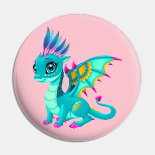 Baby dragon with cute eye Pin