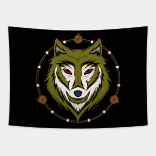 Wolf face design Tapestry